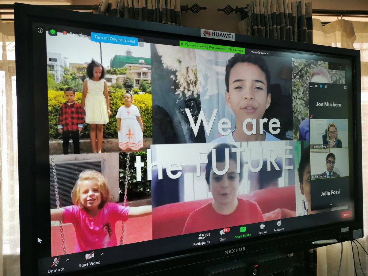 MoICTKenya's tweet photo. CS @mucheru participating as a speaker at an online dialogue on Child Online Protection (COP) hosted by @ITU as part of their launch of 2020 COP guidelines which were developed as a response to a global challenge on #ChildOnlineSafety @CA_Kenya @MaureenMbaka1 https://t.co/AG5urjC4B1