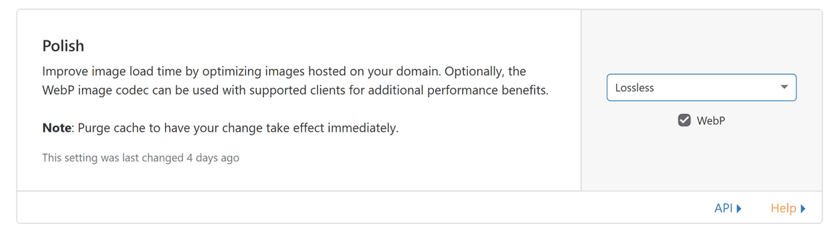 5) If you’re using Cloudflare, for $20/mo, you can compress all your images automatically. And even convert them to webp if the browser supports that.Just enable the Polish option:  https://support.cloudflare.com/hc/en-us/articles/360000607372-Using-Cloudflare-Polish-to-compress-images