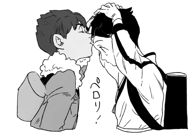 鎧バレ >後生なのでマサのデコに蜜ペロするホプくんください https://t.co/FHFHPfecUq 
発想が天才じゃないですか????百合!??!?かわいい天才最高ありがとうございます>1枚目
実際の私は死ぬほどどうでもいいことばっか考えてました ちゃんと興奮はしました>2枚目以降 