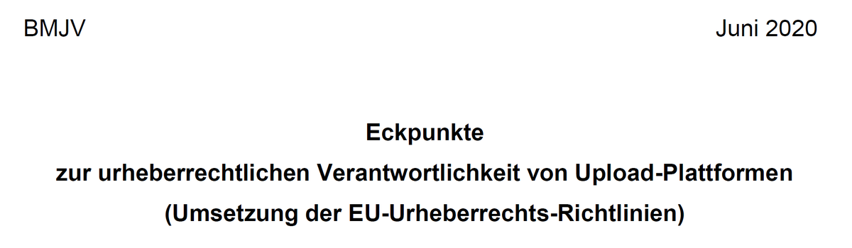 Die Justizministerin hat gerade ihren Vorschlag zur weiteren Umsetzung der Urheberrechts-Richtlinie veröffentlicht. Für Nutzer*innen und Urheber*innen ist der Vorschlag wirklich gut. Was drin steht, erfahrt ihr im  #Thread  #copyright  #memes  #uploadfilter
