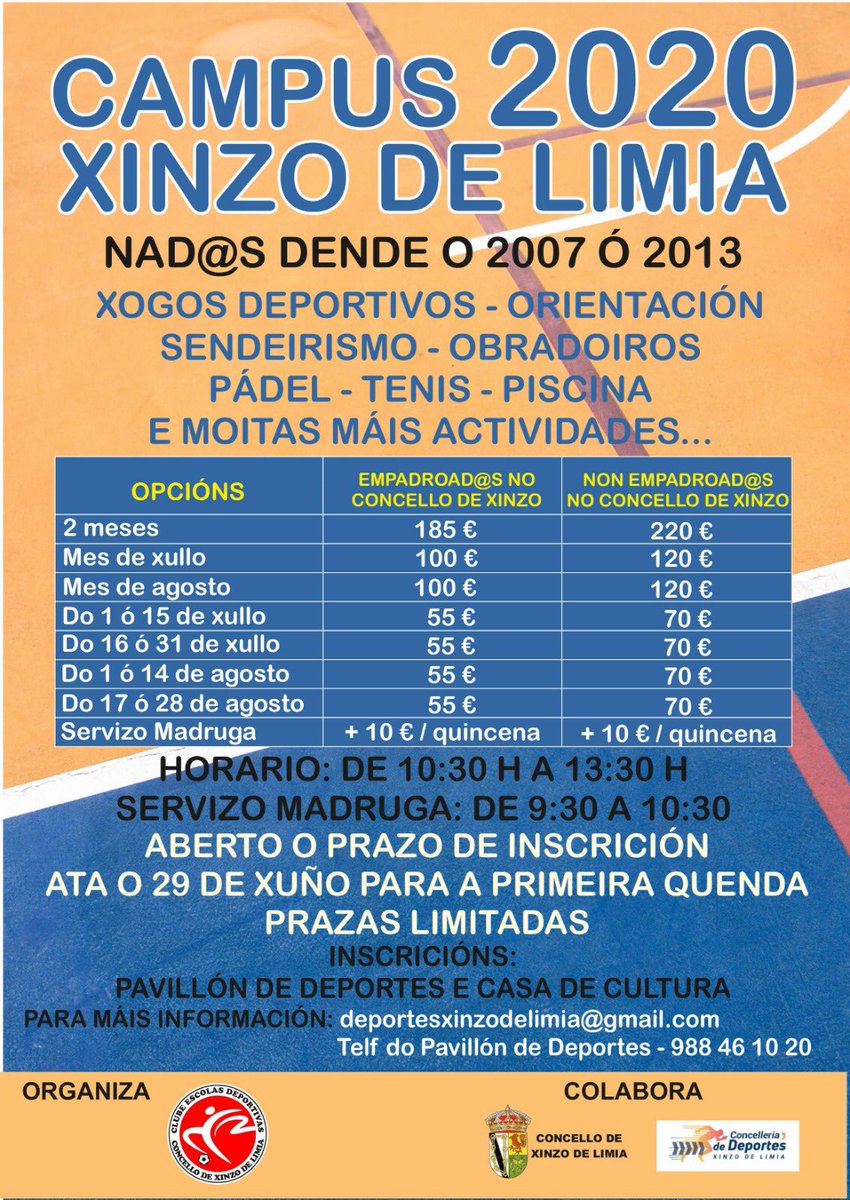 xinzoconcello's tweet photo. Os campamentos de verán terán grupos reducidos, servizos para conciliar e máis actividades ao aire libre https://t.co/46y1l1Z0AQ https://t.co/8n2IaSLX33