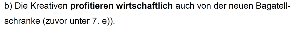  #UserGeneratedContent wird legal, realisiert über eine Bagatellgrenze. Das ist gut, noch besser ist, dass UrheberInnen dafür eine Pauschalvergütung bekommen. Das bedeutet,  #Memes, Teil der Internetkultur, werden legal! Hier wird eine rechtliche Grauzone geschlossen.
