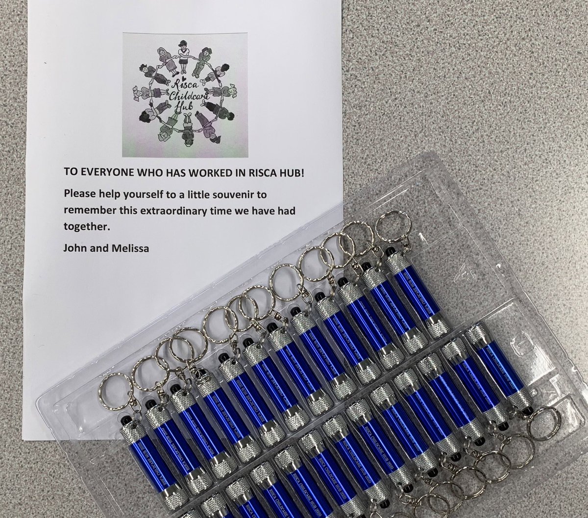 Little souvenirs for everyone who has been part of this very special community.