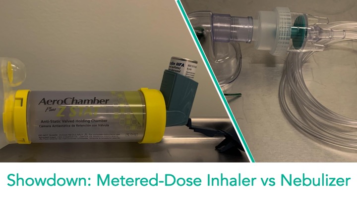 Use of a metered-dose inhaler can decrease hospitalizations and minimize aerosolization. Dr Kevin Rolnick and <a href="/Curt_Geier/">Curtis Geier</a> break it down.

aliem.com/pem-pearls-met…