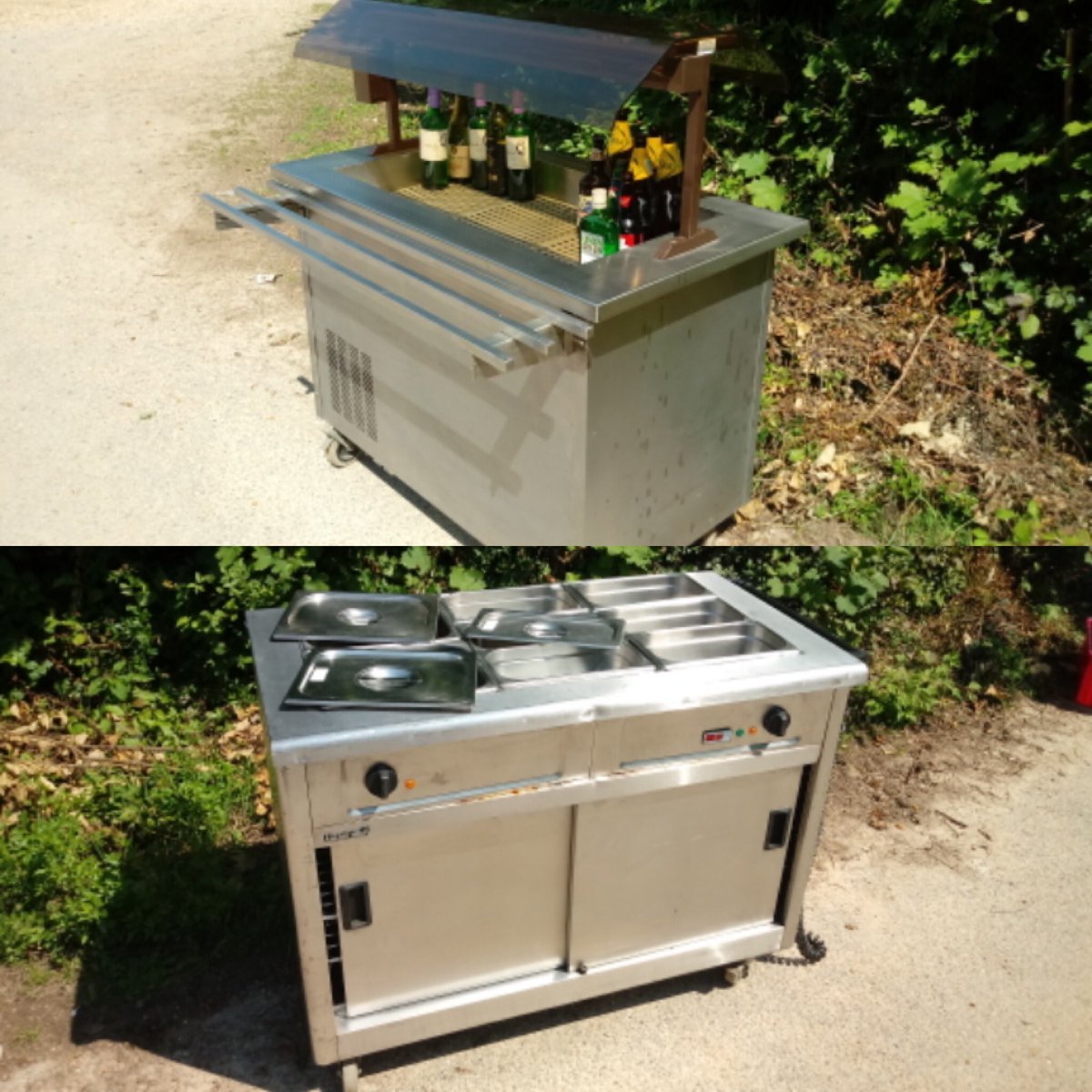 Are you a restaurant/bar/hotel/cafe in need of additional hot cupboards or chillers to serve food &amp; drink outside? We have a number of these available for hire including Bain Marie’s &amp; a glass fronted fridge 👍