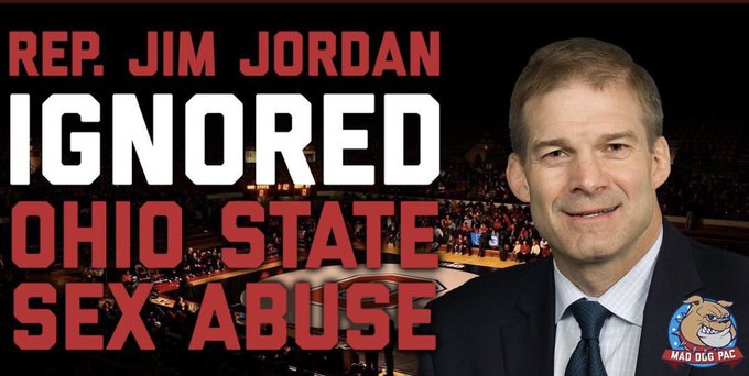 OhioStateAbuse's tweet photo. @Jim_Jordan Never forget, Gym. The victims from @OhioState don't forget what you ignored in those showers. https://t.co/nEjkgVuavz