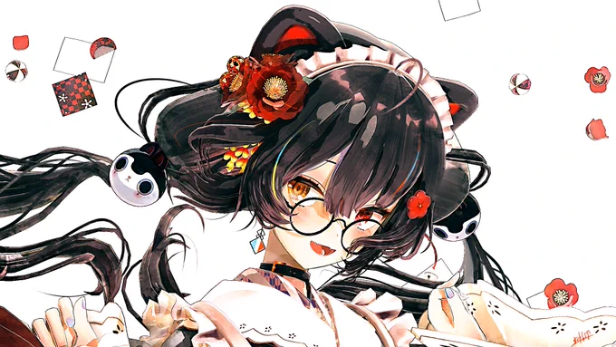 #いぬいらすと 
戌亥とこちゃん 
