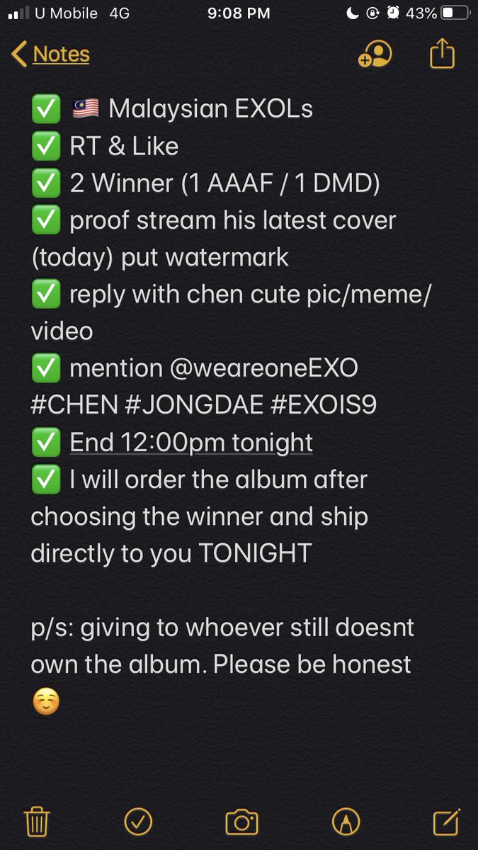 jongindaena's tweet image. Quick Giveaway bcs im happy cause by KIM JONGDAE 😭❤️

✅ 2 Winner (1 AAAF / 1 DMD)

Please follow all rules below ☺️