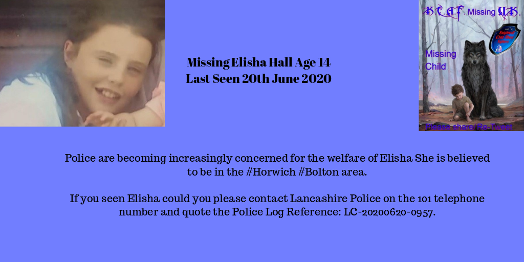 KCAFGROUP's tweet photo. I AM MISSING AND MY LIFE MATTERS PLEASE SHARE MY ALERT

#horwich #Bolton https://t.co/lcpazDPv9b