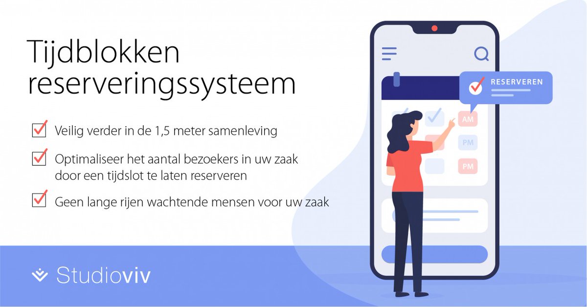 Maximaliseer je klantbezoeken door middel van een reserveringssysteem

Niemand vindt het leuk, ook wij zeker niet, maar helaas hebben we er voorlopig wel mee te dealen: de 1,5 met

studioviv.nl/maximaliseer-j…

 #Nieuws