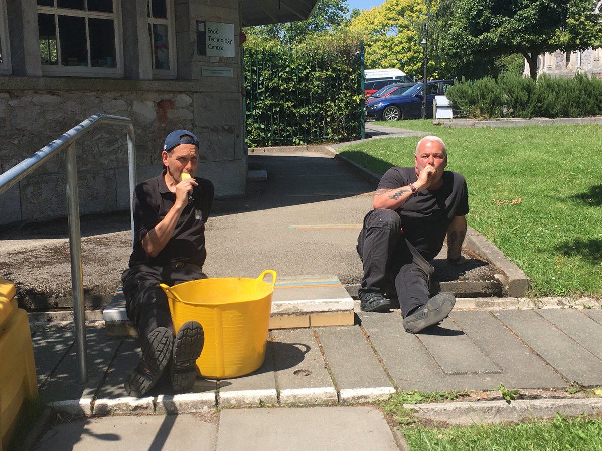 Our ⁦<a href="/PlymouthCollege/">Plymouth College</a>⁩ maintenance team have worked so hard recently re-opening the school, they deserve a treat in the sun!
