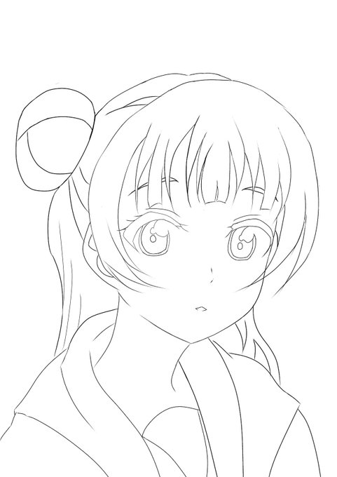 この前の落描きヨハネをデジタルで線画しました〜✨?
初めてデジタル使ったので余り綺麗では無いです?
(色を塗るかは決めてないです!) 