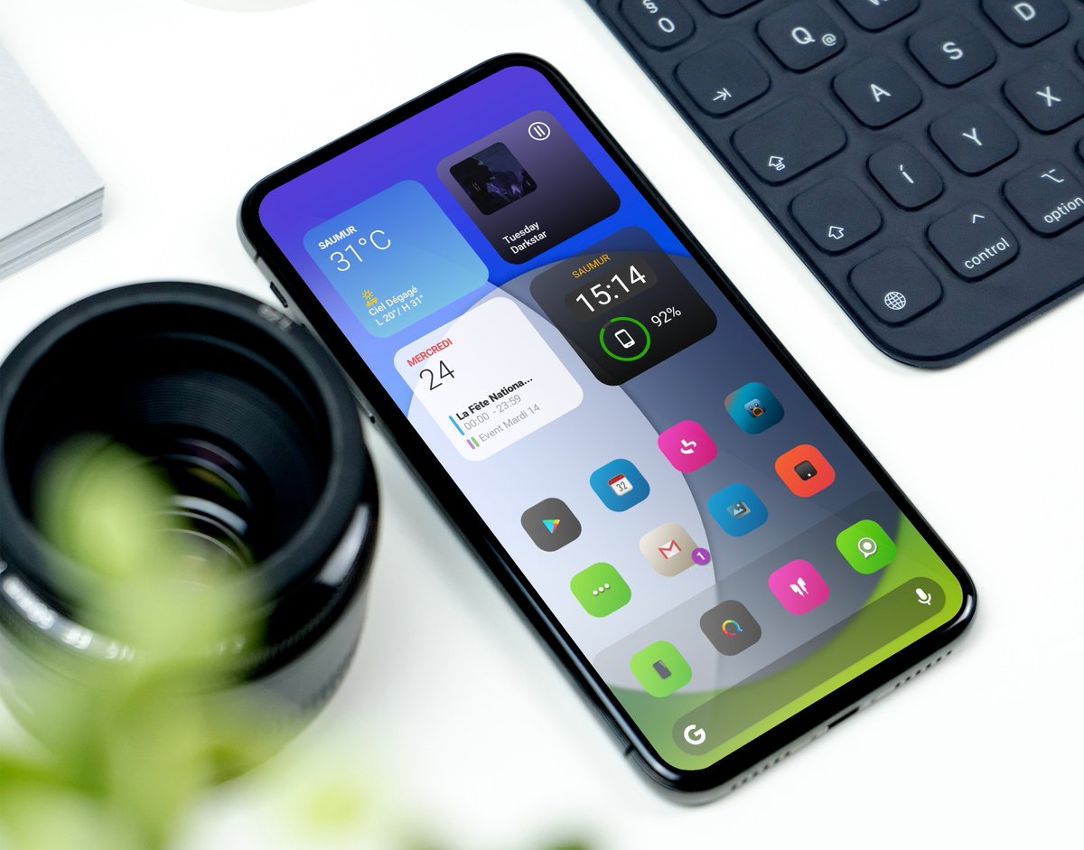 TeboulDavid1's tweet image. So, I made a kwgt clock &amp;amp; battery to fit with @fher_kdo great #iOS14Beta1 widgets !😉

🕹️Clock Widget👉bit.ly/3fX4jYr
🕹️Widgets @fher_kdo
🕹️Template @vhthinh_at 

#homescreen #wallpaper #free #wall #design #kwgt #klwp #kustom #iconpack #Pixel4XL #android11beta