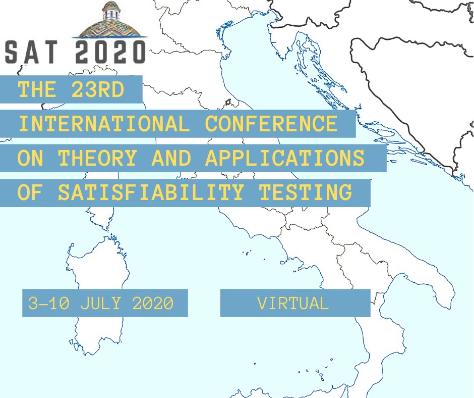 vclaTUwien's tweet photo. Paper "Multi-Linear Strategy Extraction for QBF Expansion Proofs via Local Soundness" by Matthias Schlaipfer, Friedrich Slivovsky, Georg Weissenbacher &amp; Florian Zuleger goes @SAT2020conf #SAT2020 23rd International Conference on Theory and Applications of Satisfiability Testing. https://t.co/RcD3Zb7b3d