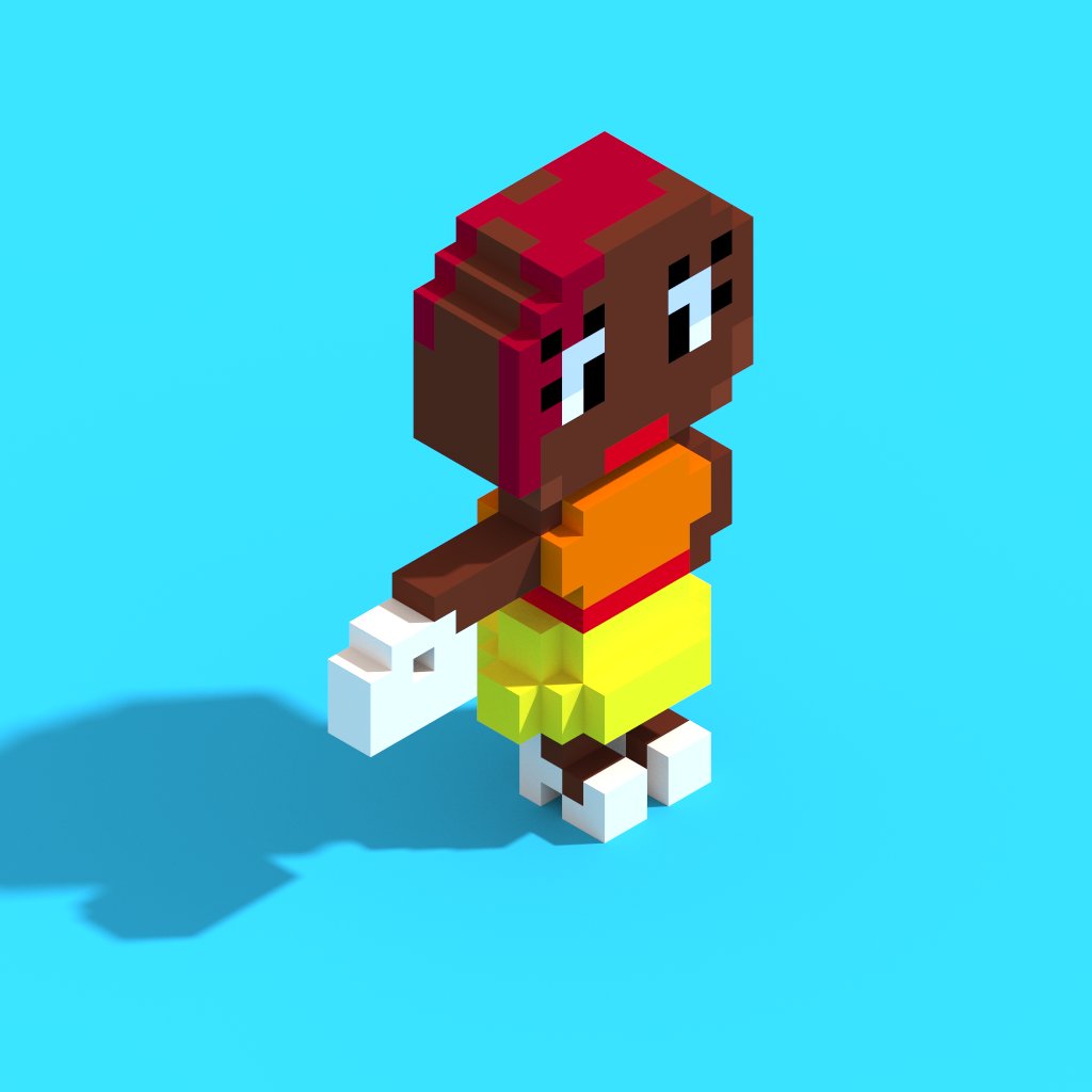 Working on a new voxel game. <a href="/thatonequeen/">New York Times Best Selling Novelist</a> would make a pretty great game character, am I right? #gamedev #gameart #indiegame