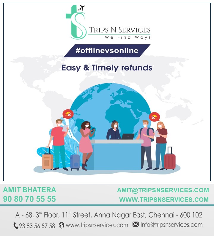 TripsNServices's tweet photo. Is it easy to get refunds when you book online?
For Easy refunds book through offline agents like us.
#offlinevsonline #TripsNServices #Travel #Tour #Ticketing
#EASYREFUNDS #FLY https://t.co/RWTqCrOCRQ