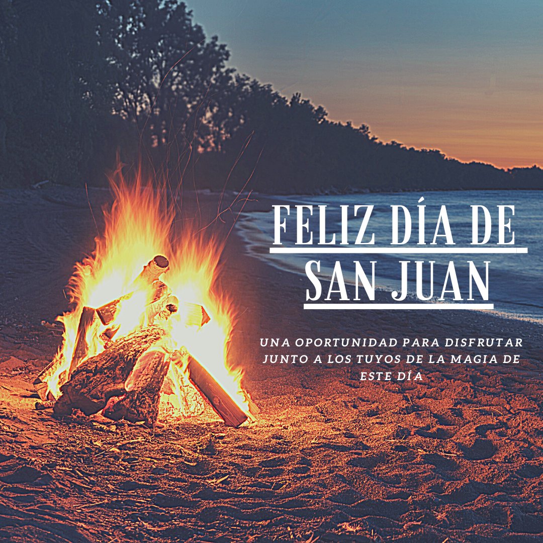 Redoriol's tweet photo. FELIZ DÍA DE SAN JUAN 🔥🤩
Hoy se celebra un día muy especial, y aunque este año sea en circunstancias diferentes, es una oportunidad para disfrutar junto a los tuyos de la mejor forma posible de la magia de este día 💫 https://t.co/PV5ovGqSfN