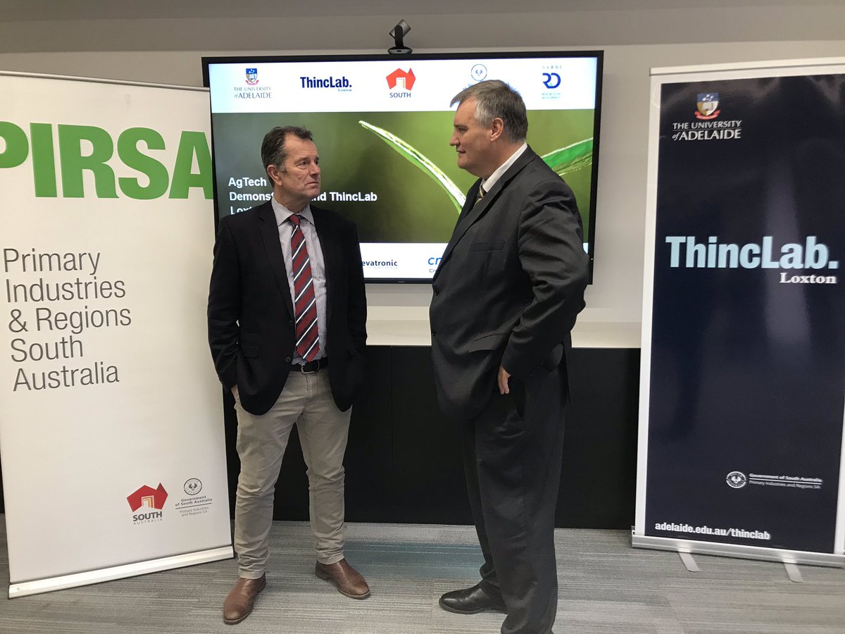 It's the first time an AgTech incubator has been set up in regional SA.

And it's happening in the Riverland.

The Government and <a href="/UniofAdelaide/">Uni of Adelaide</a> have partnered to deliver <a href="/ThincLabADL/">ThincLab</a> based at the Loxton Research Centre.

It's a game changer for our regions #RegionsMatter