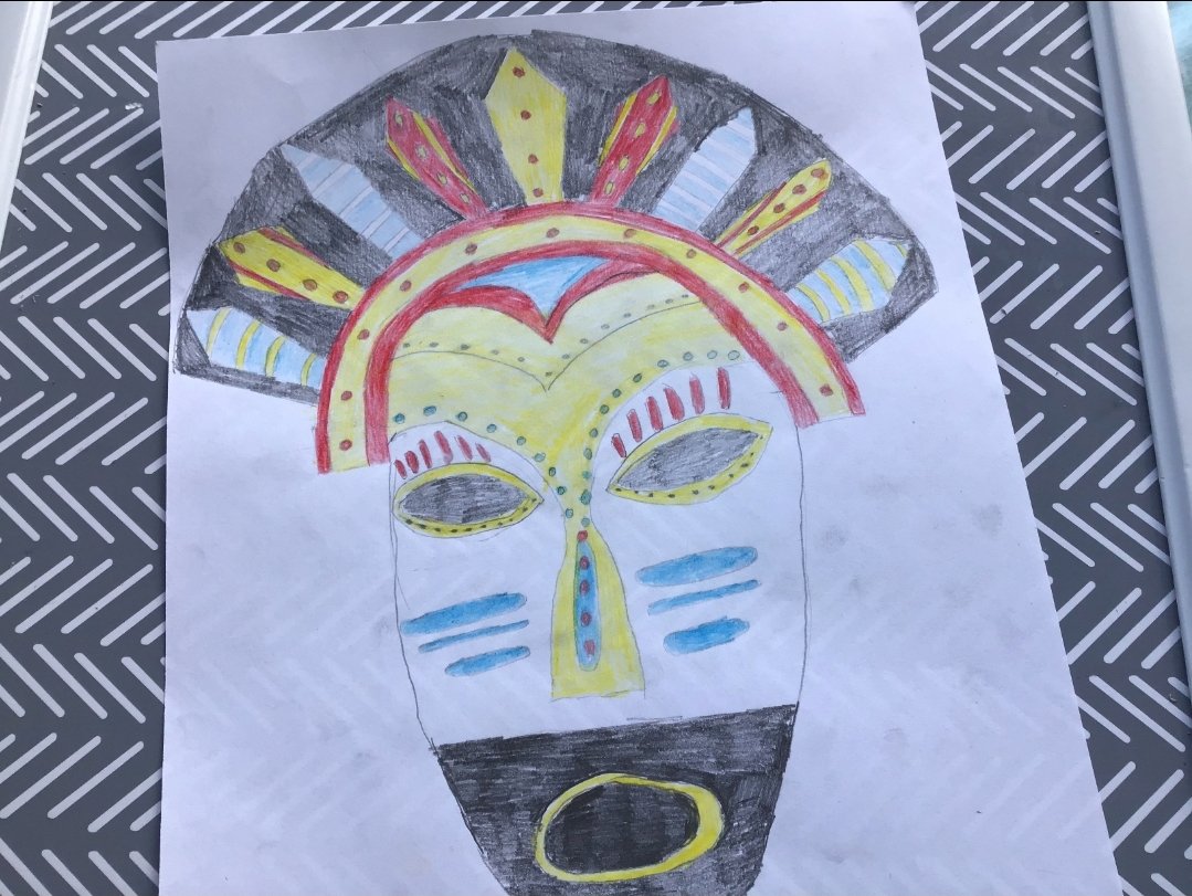 Wath_ArtDesTech's tweet photo. Some really interesting cultural mask designs coming in from our talented year 7 students! Well done Daniel Eames, Isobel Fereday, Daniel Redfern, katie Battle and Joshua Butterworth. #teamwath #creatorswillcreate #artinlockdown #year7 #ks3 #talented #proud https://t.co/vy98po5E4P