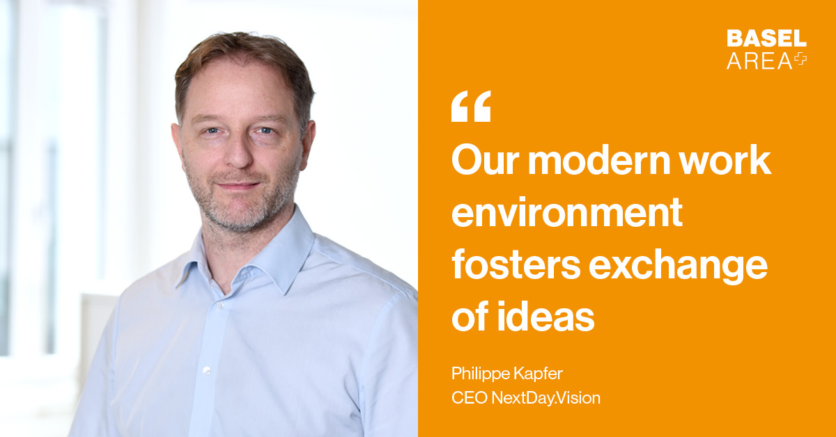 BaselArea's tweet photo. "We became the first tenants on the new Jura site of @parkbaselarea. The modern work environment we have here fosters exchange of ideas. This results in opportunities to collaborate w/ other SMEs" @KapferPhilippe @NextDayVision
Learn more: https://t.co/Ck2sUriAkb
#WhyBaselArea https://t.co/MNsLjBZGuL