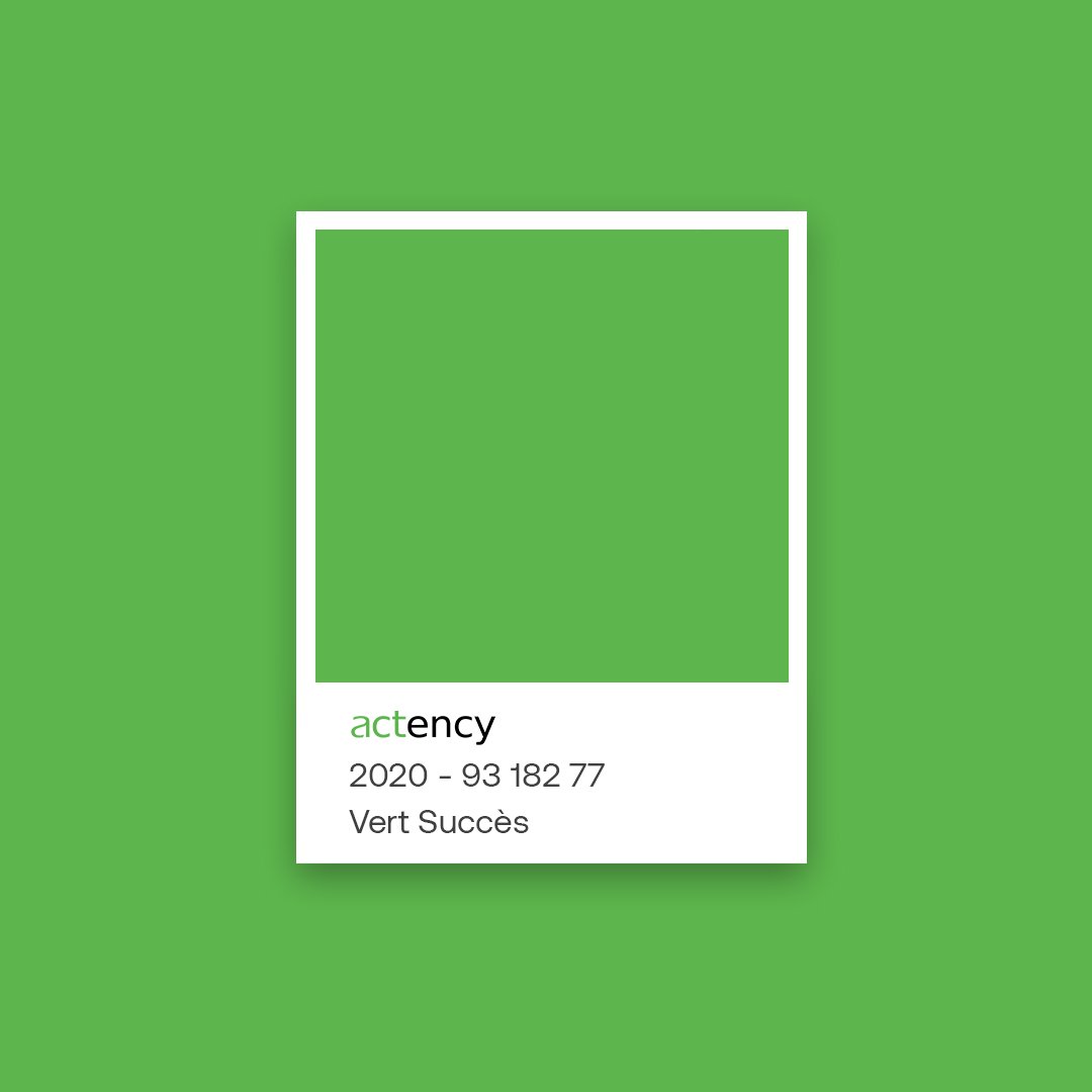 Actency's tweet photo. Vous l'avez remarqué ? Le vert de notre #logo a changé 💚 #actency #branding #green https://t.co/57v3tgmZ8W