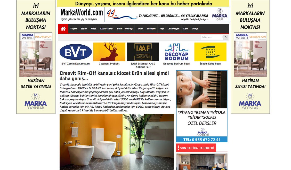 #Creavit Rim-Off kanalsız klozet ürün ailesi şimdi daha geniş…
#Banyo #Hijyen #Temizlik #Dekorasyon 
markaworld.com/creavit-rim-of…
<a href="/CreavitTurkiye/">Creavit</a> <a href="/tuluad/">Tuluad</a>