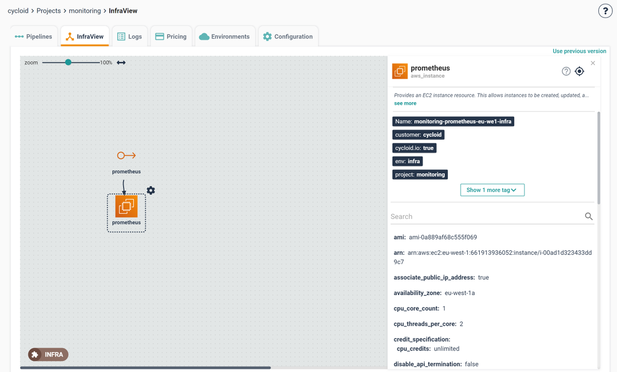 cycloid_io's tweet photo. Infrastructure visibility is a pillar of DevOps, and InfraView makes it simple: https://t.co/nxpH19Csk8 #InfraView #Infrastructure #DevOpsBestPractice https://t.co/pzz16ZITnJ