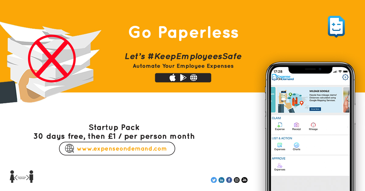 ExpenseOnDemand's tweet photo. #ExpenseOnDemand #businessexpenses #expensesolution #KeepEmployeesSafe #employeeexpensemanagement #BusinessAutomation #socialdistancing  #GoPaperless #ContactlessExpenses #SuccessTRAIN #SuccessTRAIN #SMEUK #ATSocialUK #BacktoBusiness  Try Now: https://t.co/JgEde75EIV https://t.co/6e7JCemYJI