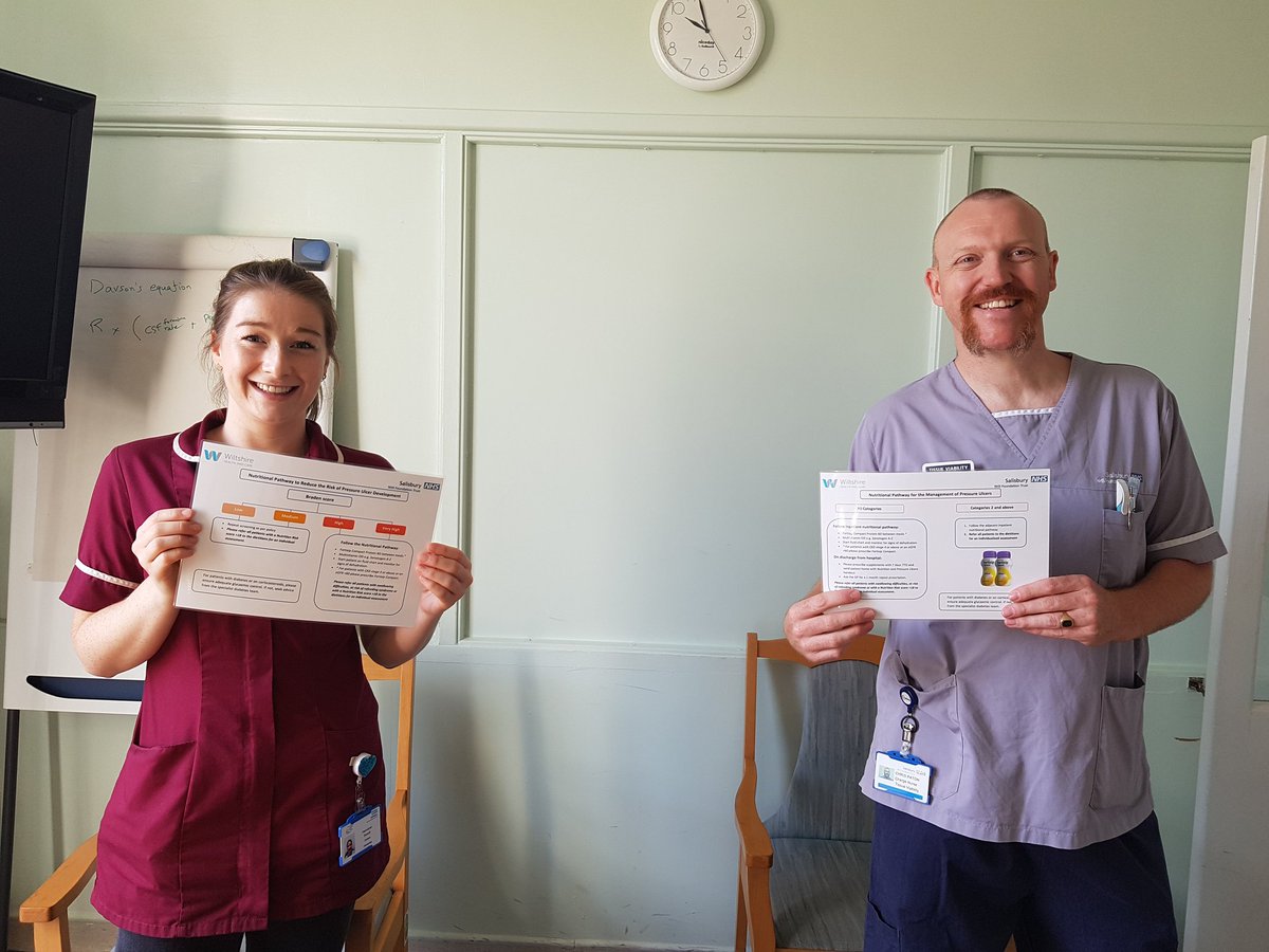 Roll out of SDH pressure ulcer prevention nutritional pathway starts today. Amazing joined up working by dieticians and TVN's to reduce pressure ulcer numbers <a href="/DeniseMajor4/">Denise Major</a> <a href="/MatronsSDH1/">Matrons@SDH</a> <a href="/FionaHyett/">Fiona Hyett</a> <a href="/Hermione_Brandt/">Hermione Brandt</a> <a href="/SalisburyNHS/">Salisbury Hospital</a> <a href="/JudyDyos/">Judy Dyos</a>