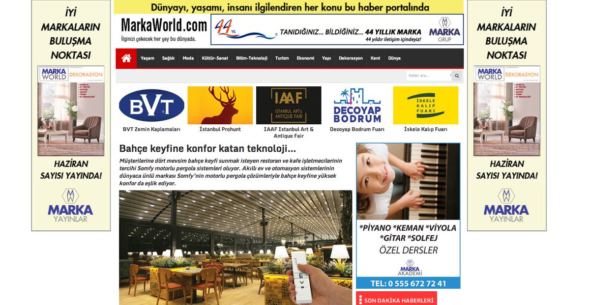 Bahçe keyfine konfor katan #teknoloji…
#Somfy #Dekorasyon 
markaworld.com/bahce-keyfine-…
<a href="/somfyturkiye/">Somfy Türkiye</a>