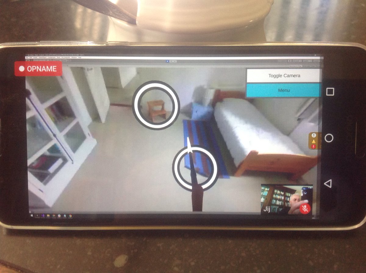 Studenten van Saxion, die stage liepen bij <a href="/q42/">Q42</a> presenteren VR demo Valpreventie voor ouderen. Mogelijk ook te gebruiken op VR app van @eldersVR bij ⁦@XtraWelzijn⁩ Supertof Floris en Nils.