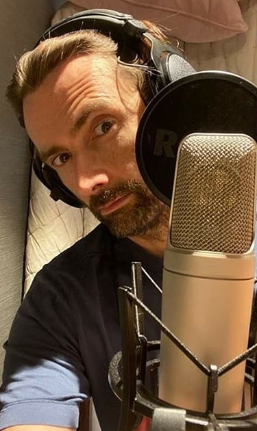 David Tennant recording the new Big Finish audio