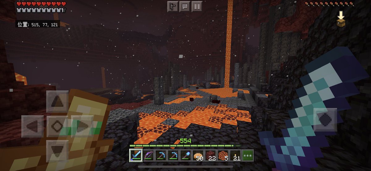 Potep8 きたぁぁぁぁ わざと地形読み込ませてないところに行ったら5分もかからずに玄武岩見つけた 後はピグリン要塞と歪んだ森だけだ Minecraft マイクラ ネザー Netherupdate Nether Pe ピグリン 玄武岩 ダークストーン T Co 40udnvlcyf