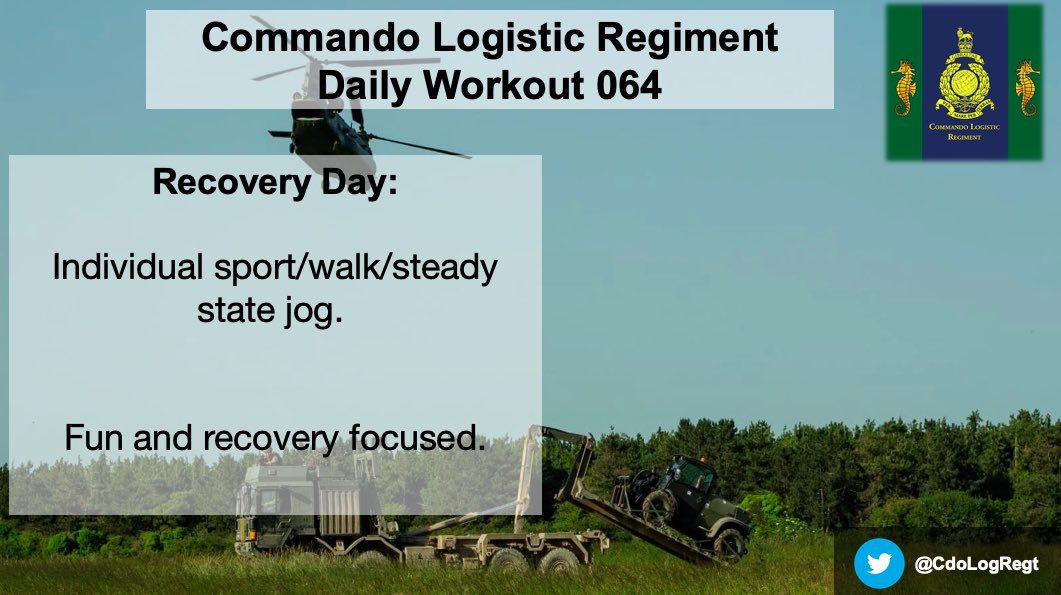 CdoLogRegt's tweet photo. Good morning and here is your daily #workout focusing on recovery. Take the time to do something fun and steady. #RMFit @NAVYfit https://t.co/yzH5yMlkCU