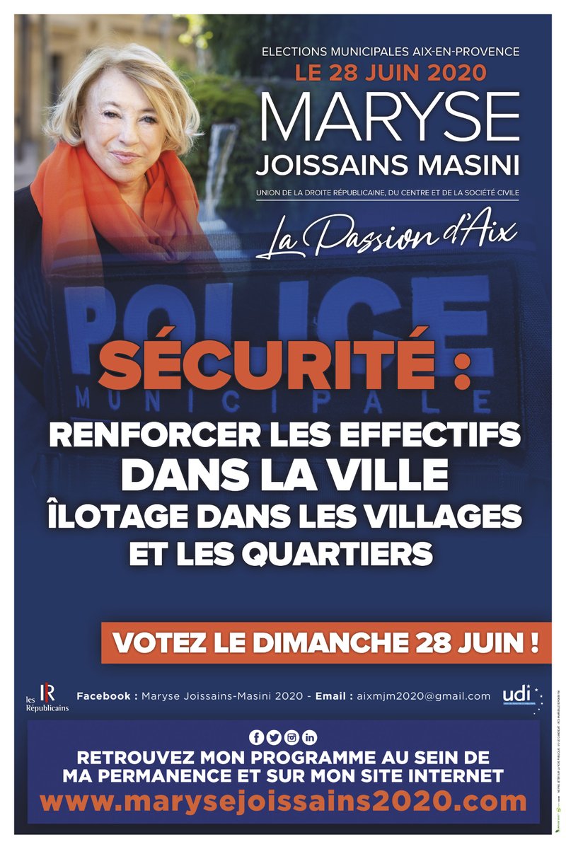 [Sécurité👮🏻‍♂️]

Je prévois de renforcer les effectifs de police municipale dans la ville, les villages et les quartiers

#maryse2020 #lapassiondaix #municipales2020