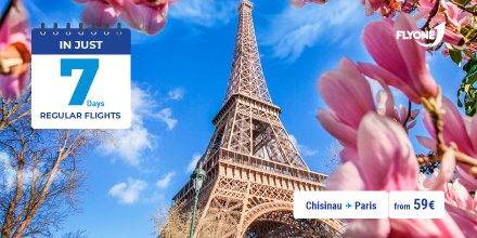 😍 Only 7 days left 😍 Regular flights to 9 destinations 😍

🔥 Book tickets NOW for only 39 euros 👉 flyone.eu 🔥

FLYONE - your travel partner 💙