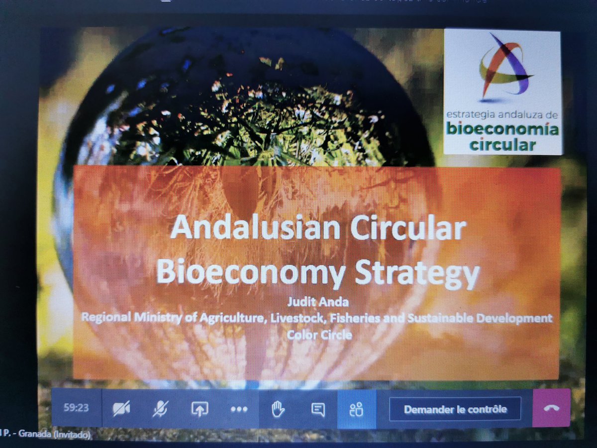 colorcircle_eu's tweet photo. 🙏 Thank you @juditanda for introducing us to the Andalusian Circular Bioeconomy Strategy @Bioeconomia_And
📑 17 measures and 39 actions to boost #bioeconomy in #Andalusia around 4 strategic lines : #resources, #logistics, #process, #markets
#live #IRLE 2 #InterregCOLORCIRCLE https://t.co/NLyIybWSaW