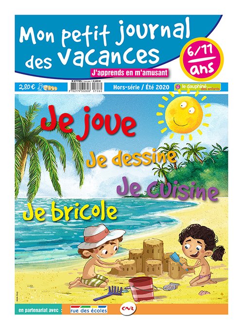 ça sent bon l'#été! Mon petit journal des #vacances, le hors-série du Dauphiné des #enfants sort aujourd'hui en kiosque: 24 pages d'activités pour les 6-11 ans ! <a href="/ledauphine/">Le Dauphiné Libéré</a> <a href="/acgrenoble/">Académie de Grenoble</a> <a href="/education_gouv/">Ministère Éducation nationale</a>