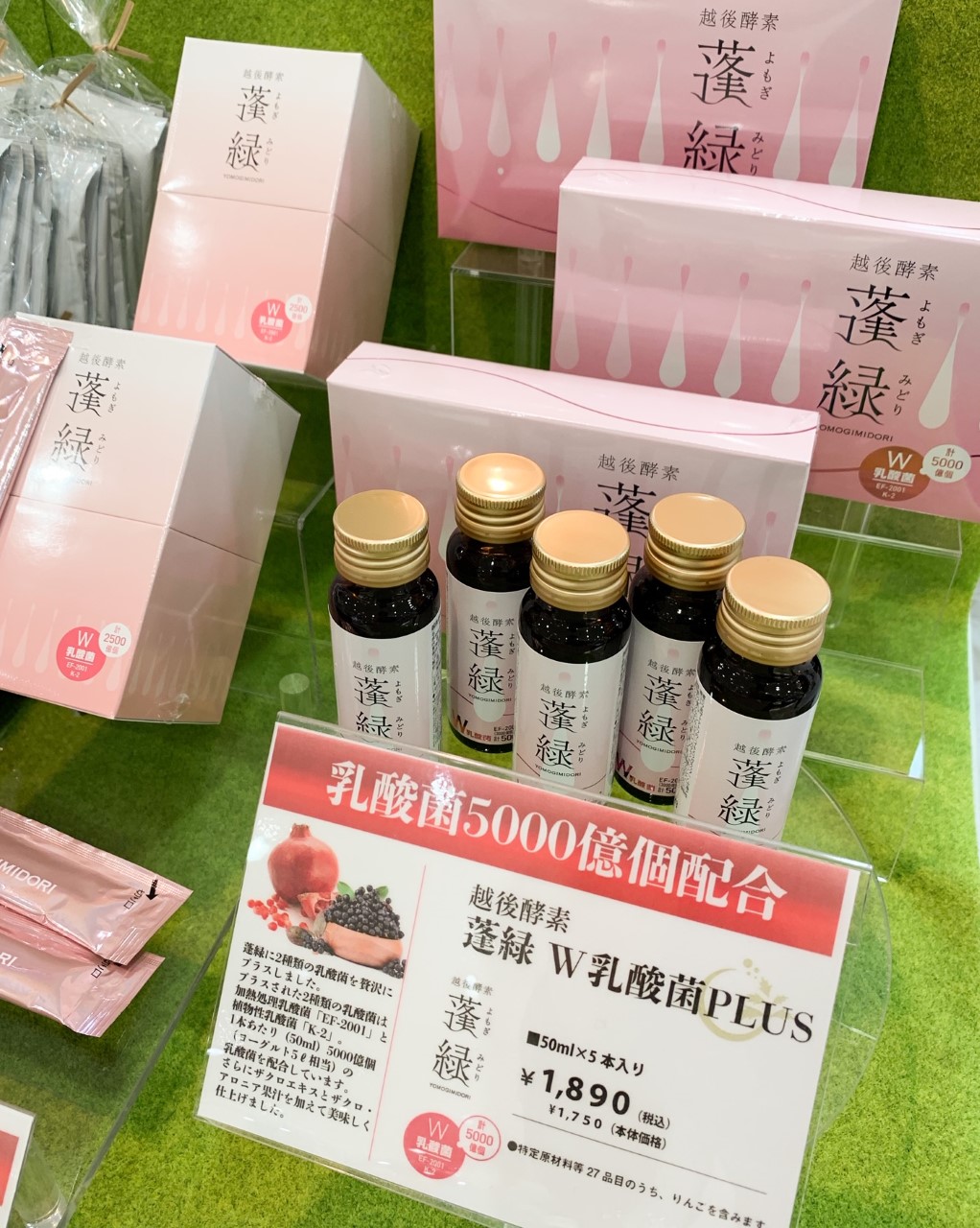 おトク】 オンライン薬局有名百貨店取扱い商品 越後酵素蓬緑W乳酸菌