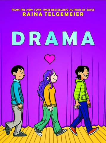 Number 8: "Drama" written & illustrated by Raina Telgemeier. Reasons: Challenged for LGBTQIA+ content and for concerns that it goes against “family values/morals”. I didn't know about this amazing graphic novel. Ordered! Thanks Baroness Book-Banner 4/