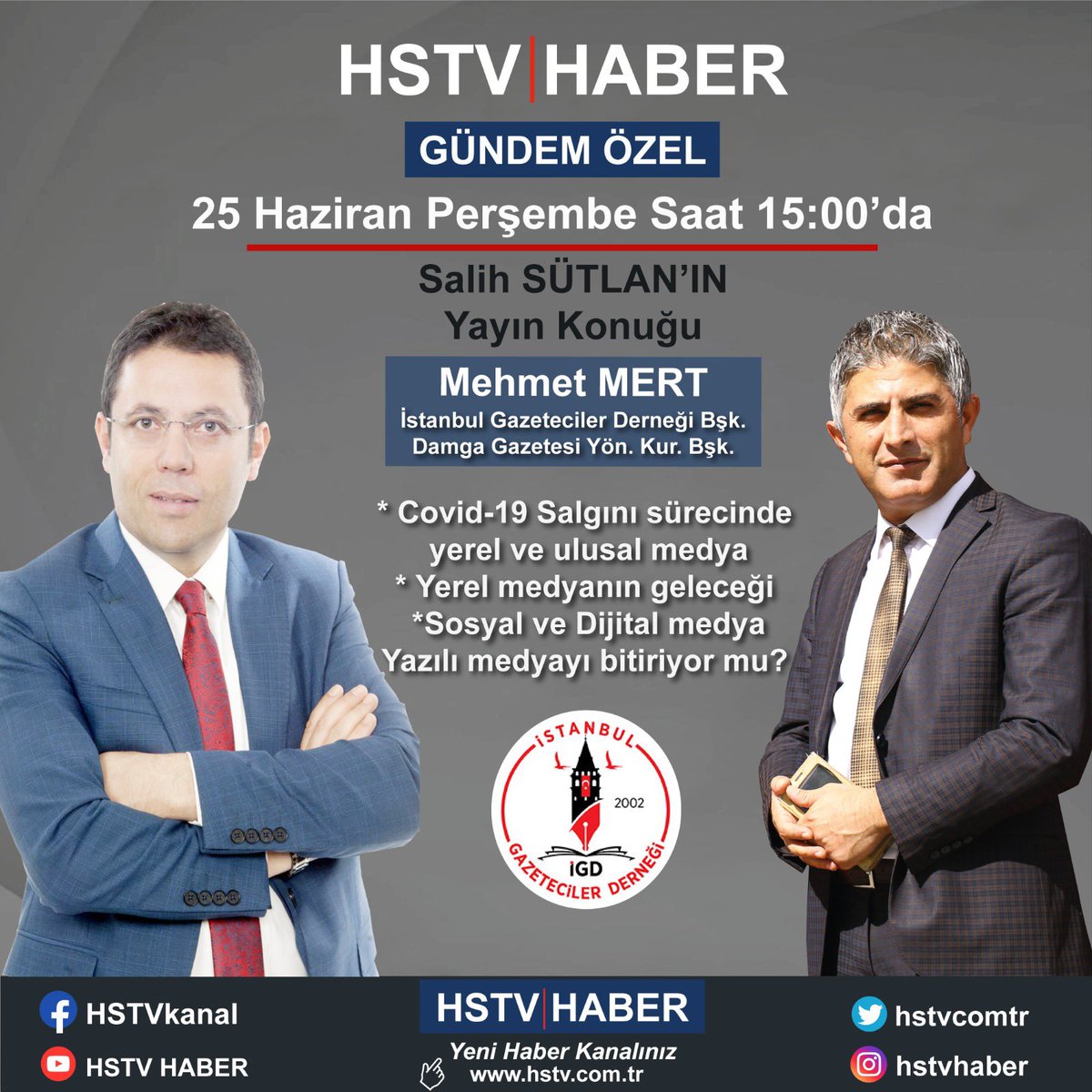 haberdarcomtr's tweet photo. #HTSTV #mehmetmert #medya #yapayzeka #haberdar #damga #çalarsaat #salihsütlan #canlıyayın @MehmetMertTv https://t.co/vMbrjtkIoY
