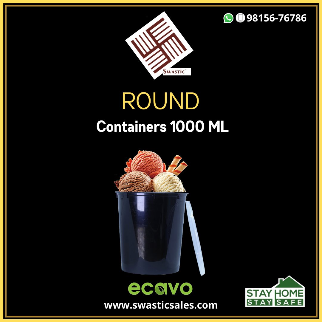 swasticsales's tweet image. Round Containers..
Size: 500 ML MI, 500 ML XL, 675 ML, 1000 ML

#swasticsales #ecavo #roundcontainers #container #gogreen #buynow #products #eathealthy #foodpackaging #ordernow #ludhiana

Contact Us: +91 98156-76786
For more details click here: bit.ly/3gOFQ8L