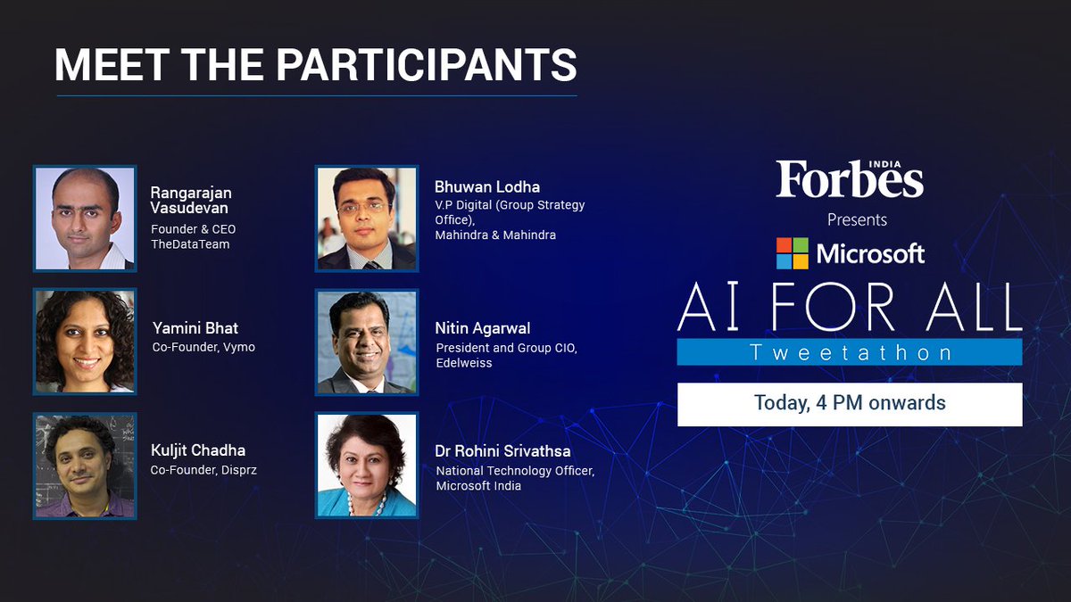 With cloud providing high-performance computing &amp; scalability for faster development, enterprises can scale #AI implementation quickly. Get more insights from industry leaders, at the Forbes India tweetathon, in association with <a href="/MicrosoftIndia/">Microsoft India and South Asia</a>, today at 4 PM. #WeAreTogether