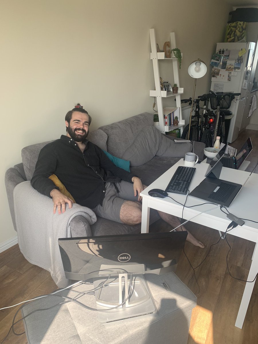 georgielwinter's tweet photo. How many screens, bowls of coco pops and tartan scrunches does it take to smash the tech challenge presentation day? #TechCh2020 #TeamHumanise https://t.co/3f3nf0lCoh