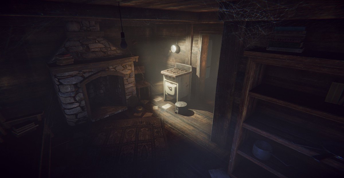 IoanaOprisan's tweet photo. Just re-posting the WIP's from yesterday - Unity horror environment #gameart https://t.co/QpyvAxdahW