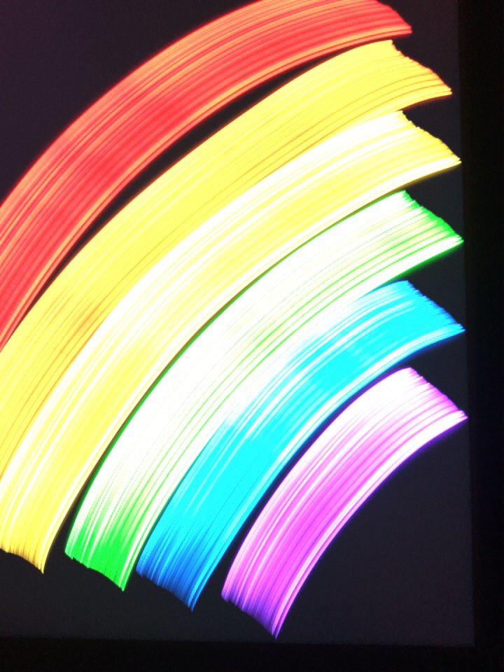 cateheroman's tweet photo. Used drawing app Procreate as a #light source for LIGHT PAINTING, then snapped pics while moving iPhone with SLOW SHUTTER CAM app to create some interesting effects. #LightUpOurDays  #BlockBendBounce #makingandtinkering @KnockKnockCM @TinkeringStudio https://t.co/rGZTLcqxo3