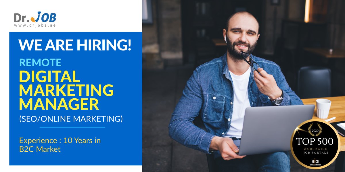 drjobpro's tweet photo. We are looking for an experienced and proven Digital Marketing Manager (SEO/Online Marketing).
Check the link and Apply Now: https://t.co/ekyyLvHZ7n
#digital_marketing #job #digital_marketing_manager #hiring #managerial_level #SEO #marketing https://t.co/RUVcHbsETy