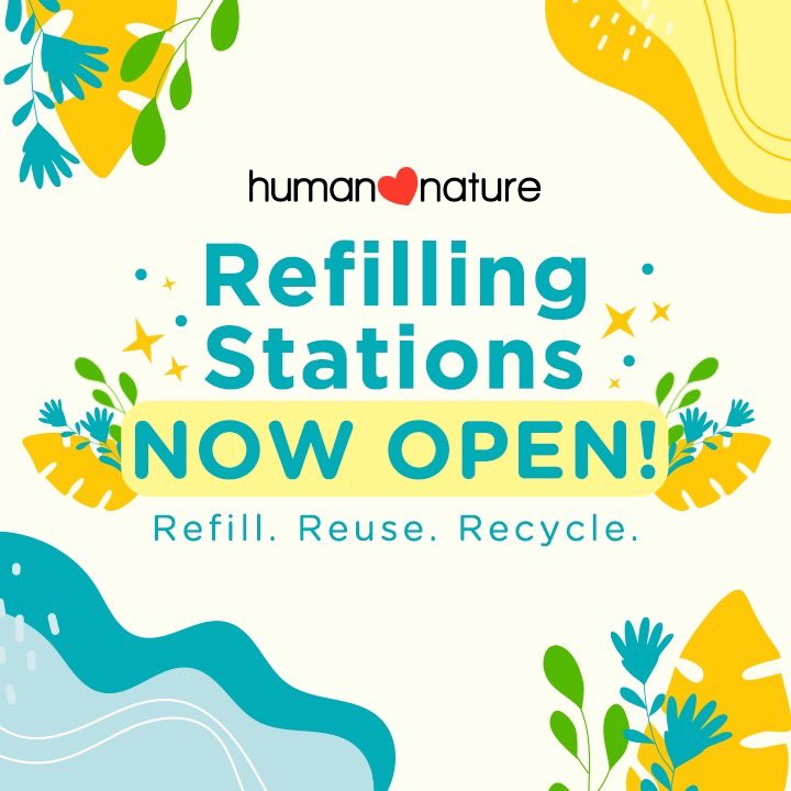 HumanNaturePhil's tweet photo. Good news! Our Refilling Stations are NOW OPEN to help save our seas from single-use plastic waste. Available at Commonwealth, SM The Block, and SM Megamall Branches. 🌿🍃 #ShopGoodness https://t.co/65SvlA5sdM