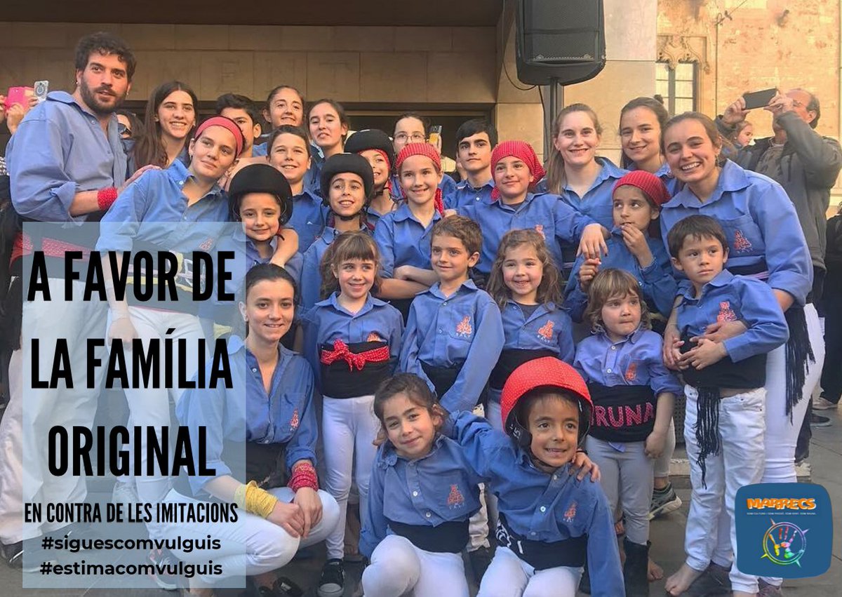 Al món casteller ho tenim clar, tant si ets crossa, primeres mans o tap... Sigues com vulguis i estima com vulguis. 
La família Marreca amb l'ORGULL 2020, amb ORGULL avui i sempre. ⚧ 🏳️‍🌈
#siguescomvulguis 
#estimacomvulguis