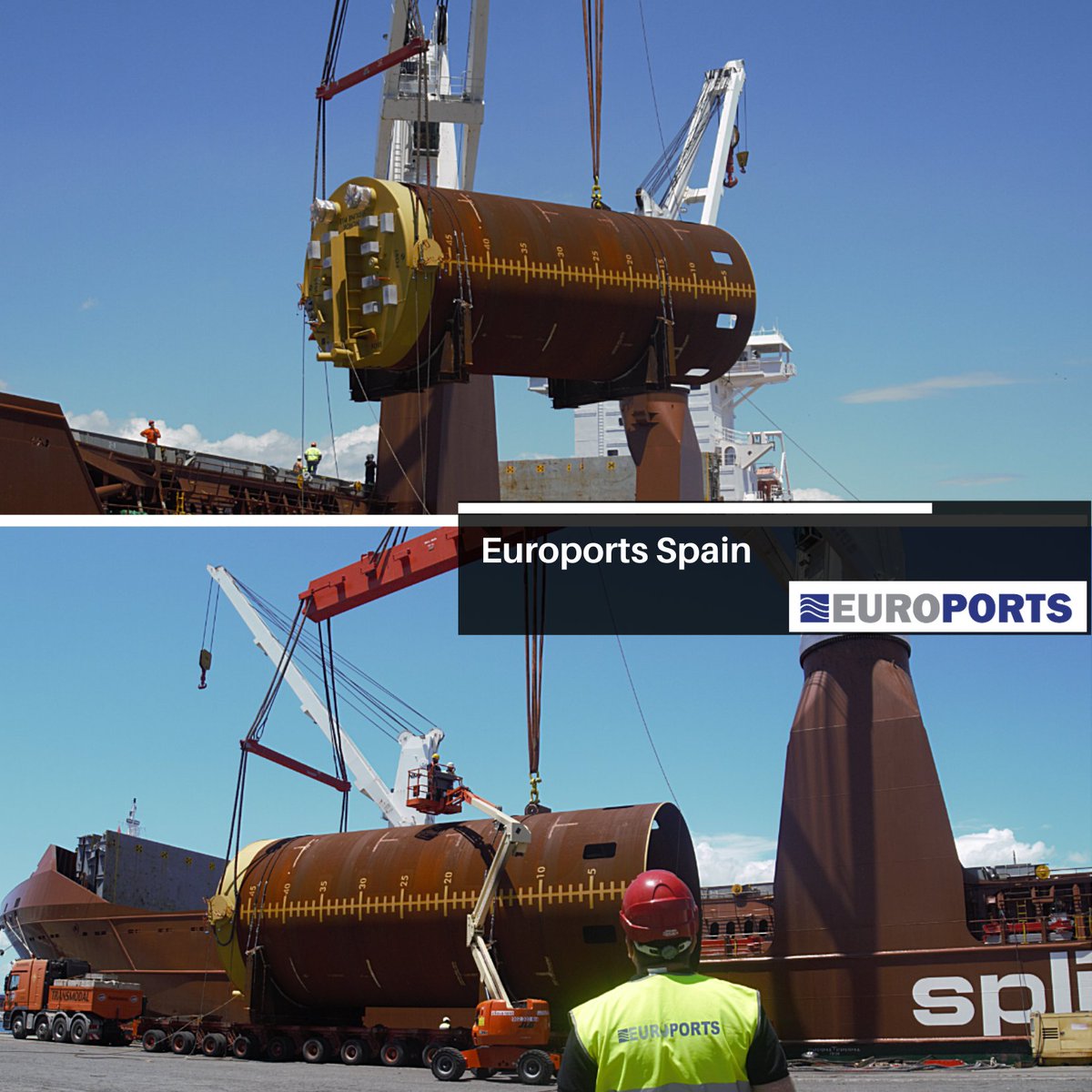 Euroports Mediterranean - Spectacular loading of anchor piles at Euroports terminal in Spain! 

These large sets of equipment were manufactured in Tarragona, and will be placed underwater as part of an offshore oil rig in the USA.

#Euroports #ProjectCargo #BreakBulk #KeepGoing